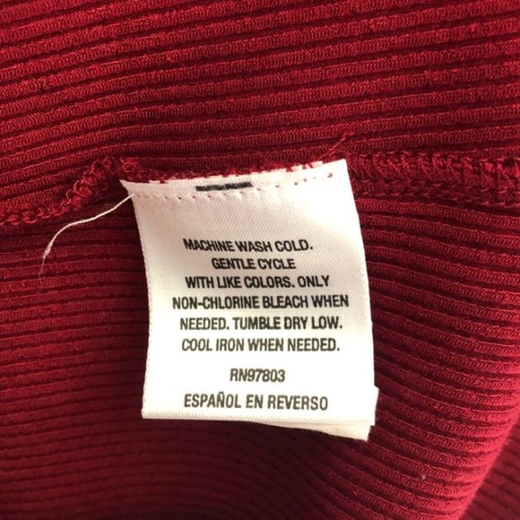 Lord & Taylor Design Lab Cold Shoulder Top Red Med - Picture 4 of 4